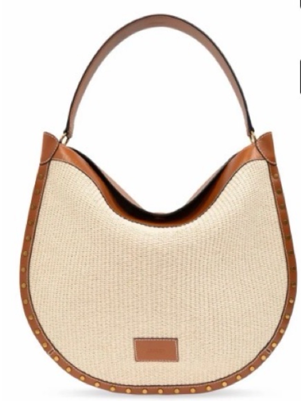 Isabel Marant Oskan Hobo Soft In Brown..... Woven Shoulder Bag